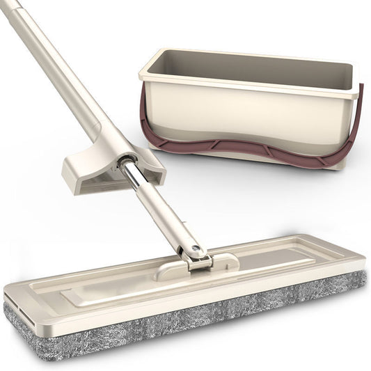 Hands Free Flat Mop With Scraper Bucket
