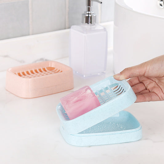 Double Layer Draining Travel Soap Box