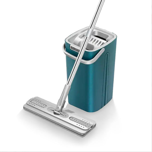 Compact Flat Mop With Separate Water Bucket