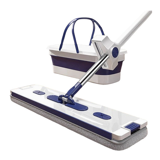 Hands Free Flat Mop Bucket Cleaning Set