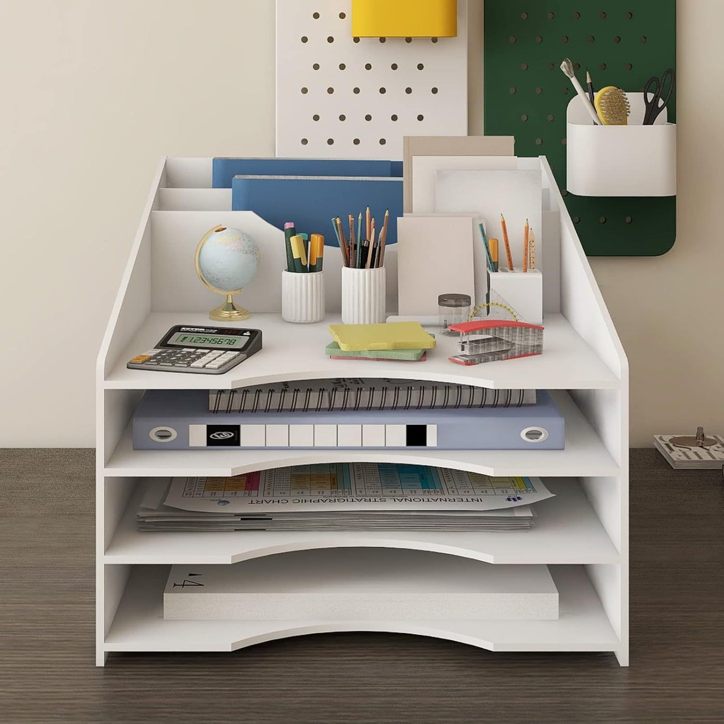Desktop File Organizer With A4 Document Slots
