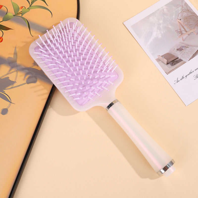 Macaron Color Cushion Paddle Brush For Women