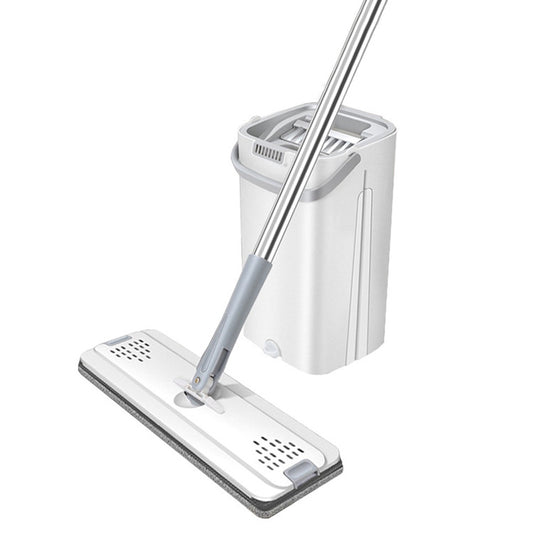 Compact Flat Mop With Separate Water Bucket