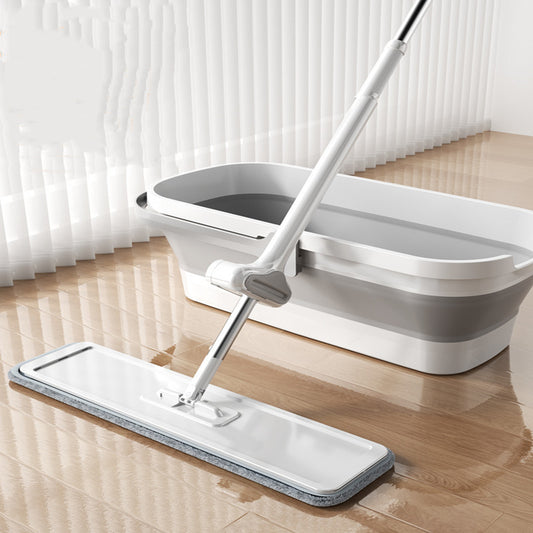 Hands Free Rotating Flat Mop Cleaning Tool