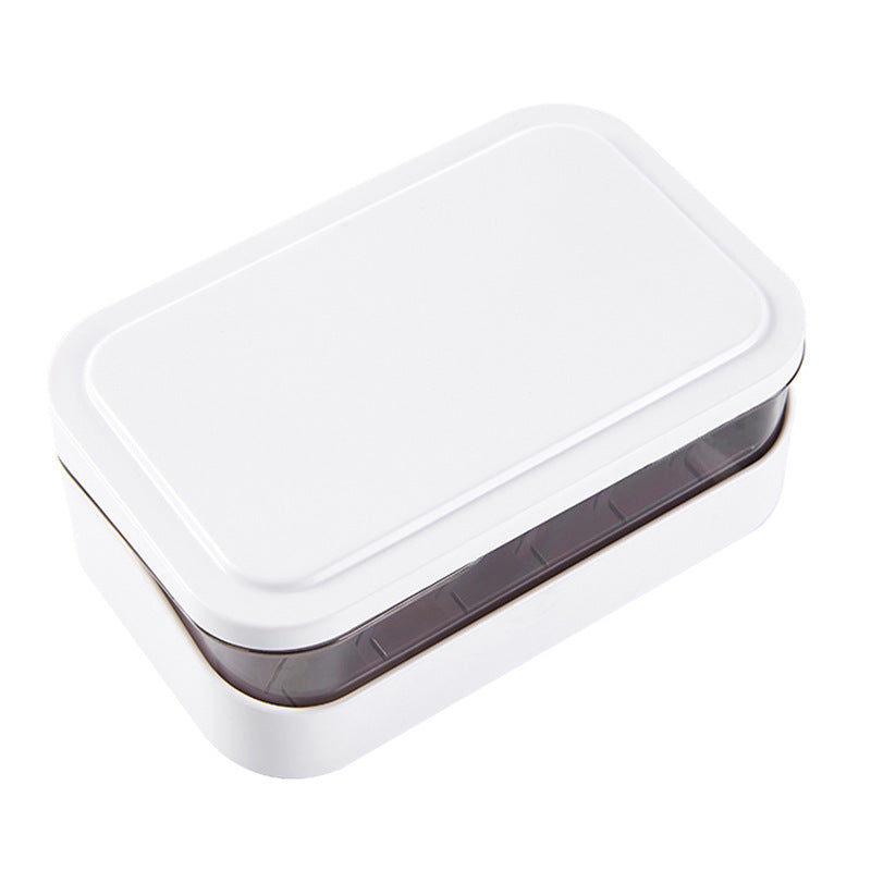 Flip Cover Bathroom Soap Dish With Drain
