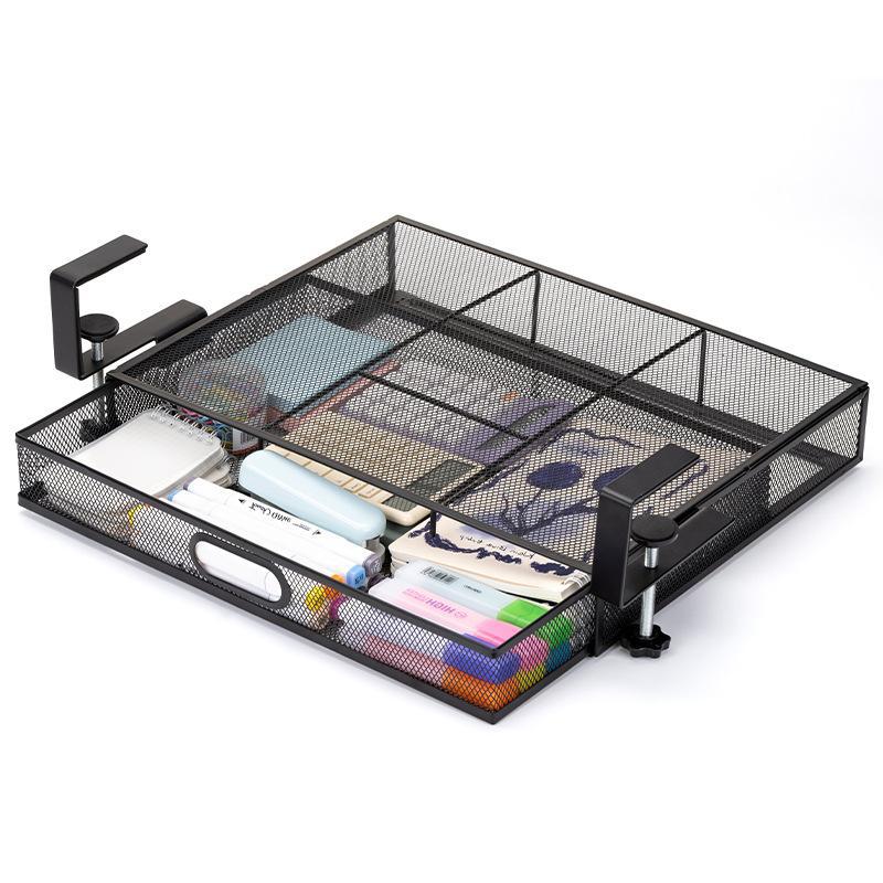 Under Desk Organizer With Drawer No Drill