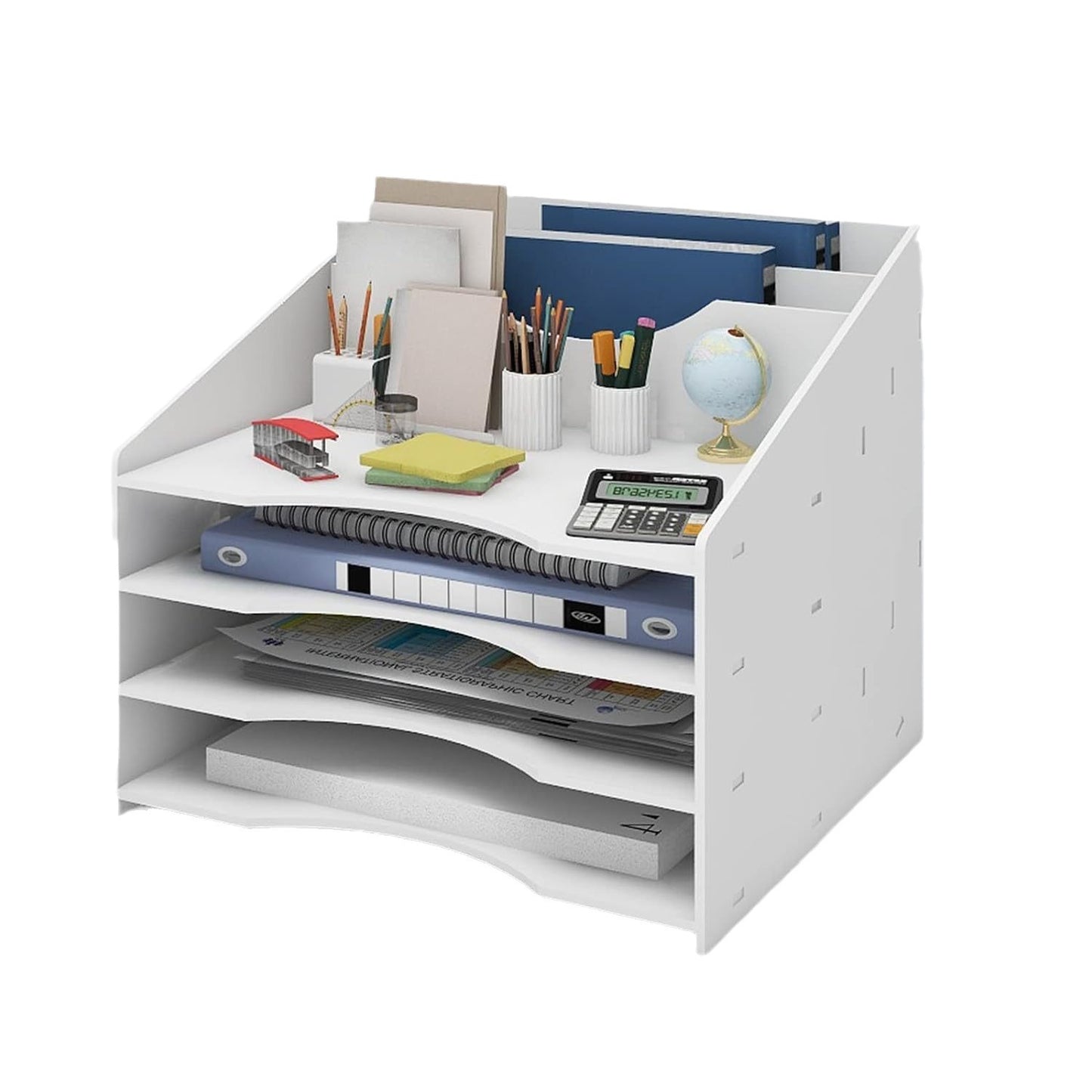 Desktop File Organizer With A4 Document Slots