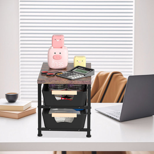 Slim Pull Out Multi Layer Desktop Storage Rack