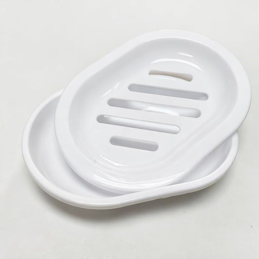 Plastic Drain Soap Box With Removable Tray