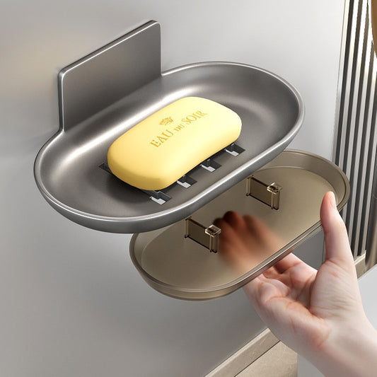 Aluminum Wall Mounted Soap Dish With Tray